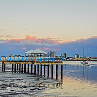 Buy canvas prints of Colmslie Fishing  Jetty, Queensland, Australia by Shaun Carling