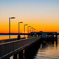 Buy canvas prints of Sunrise Over Victoria Point Jetty by Shaun Carling