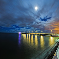 Buy canvas prints of Just Before Sunrise At Shornecliffe Pier by Shaun Carling