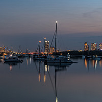 Buy canvas prints of Night Time At Southport Spit by Shaun Carling