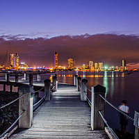 Buy canvas prints of Southport Nightscape by Shaun Carling