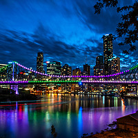 Buy canvas prints of The Story Bridge, Brisbane, Australia by Shaun Carling