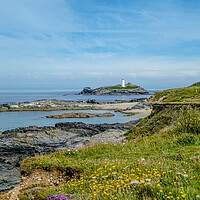 Buy canvas prints of Godrevy Lighthouse by Eileen Wilkinson ARPS EFIAP