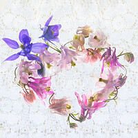 Buy canvas prints of Floral Heart by Eileen Wilkinson ARPS EFIAP