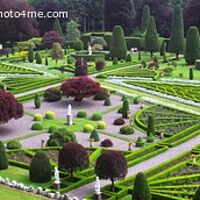 Buy canvas prints of Drummond Castle Gardens by Navin Mistry