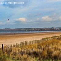 Buy canvas prints of St. Andrews, West Sands Beach, Panorama by Navin Mistry
