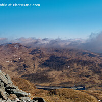 Buy canvas prints of A view from Meall nan Tarmachan by Navin Mistry