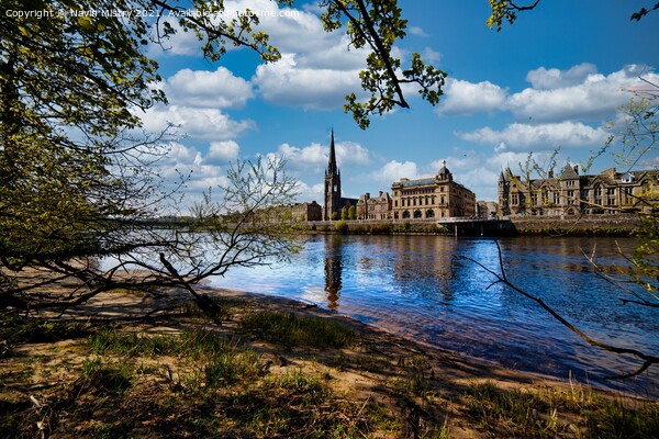A view of Perth Scotland and the River Tay  Picture Board by Navin Mistry