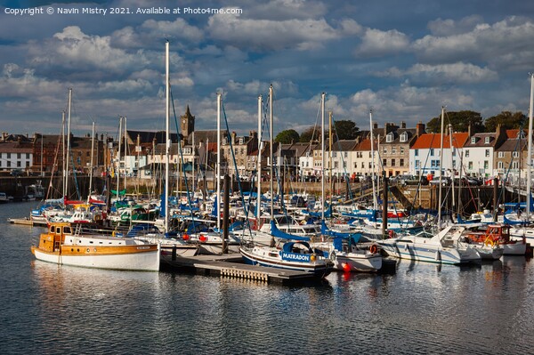 Anstruther Harbour  Picture Board by Navin Mistry