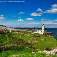 Buy canvas prints of Low Light lighthouse Isle of May by Navin Mistry