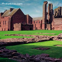 Buy canvas prints of Arbroath Abbey Panoramic by Navin Mistry