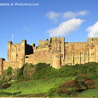 Buy canvas prints of Bamburgh Castle Panoramic  by Navin Mistry