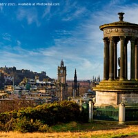 Buy canvas prints of A View of Edinburgh from Calton Hill  by Navin Mistry