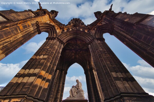 The Scott Monument, Princes Street Gardens, Edinburgh Picture Board by Navin Mistry