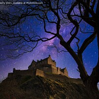Buy canvas prints of A Starlit Edinburgh Castle  by Navin Mistry