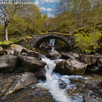 Buy canvas prints of Allt da Ghob Waterfall Glen Lyon Perthshire by Navin Mistry