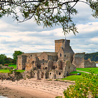 Buy canvas prints of Inchcolm Abbey, Incolm Island, Firth of Forth by Navin Mistry