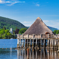 Buy canvas prints of The Scottish Cranogg Centre, Kenmore, Perthshire by Navin Mistry