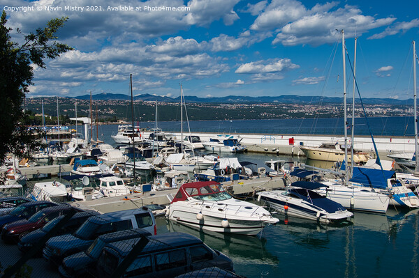 The marina Opatija, Croatia  Picture Board by Navin Mistry
