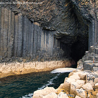 Buy canvas prints of Fingal's Cave, Staffa, Inner Hebrides, Scotland by Navin Mistry