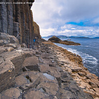 Buy canvas prints of Island of Staffa, Inner Hebrides, Argyll and Bute, Scotland. by Navin Mistry