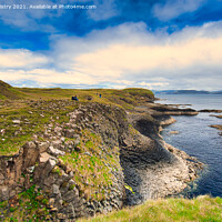 Buy canvas prints of Island of Staffa, Inner Hebrides, Argyll and Bute, Scotland. by Navin Mistry