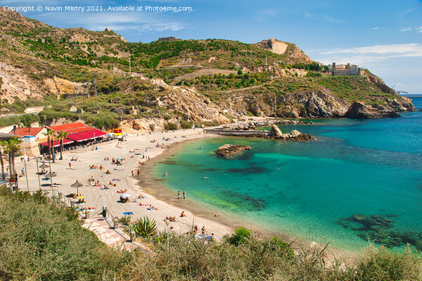 Cala Cortina, Cartagena Spain Picture Board by Navin Mistry