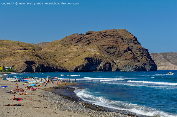 Playa de los Muertos Cabo de Gata Picture Board by Navin Mistry