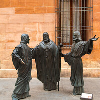 Buy canvas prints of Sculpture of the Three Apostles  by Navin Mistry