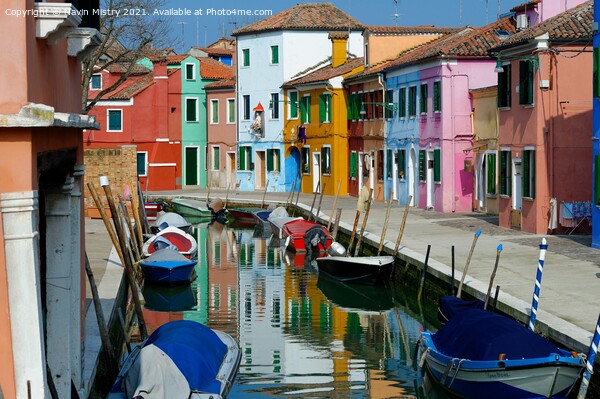 Burano, Venice Lagoon, Italy   Picture Board by Navin Mistry