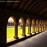 Buy canvas prints of The Cloisters, Iona Abbey, Scotland by Navin Mistry