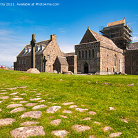Buy canvas prints of Iona Abbey, Inner Hebrides, Scotland by Navin Mistry