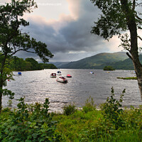 Buy canvas prints of Loch Earn at St Fillans  by Navin Mistry