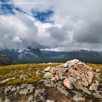 Buy canvas prints of Creag Dhubh Summit  by Navin Mistry