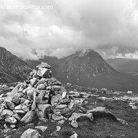 Buy canvas prints of Panoramic View of Glen Coe, Scotland by Navin Mistry