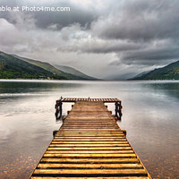 Buy canvas prints of Panoramic View of Loch Earn Perthshire Scotland by Navin Mistry