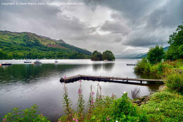 A view of Loch Earn Perthshire  Picture Board by Navin Mistry