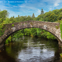 Buy canvas prints of The Ross Bridge Comrie, Perthshire Scotland by Navin Mistry