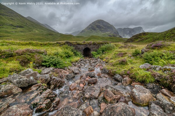 The West Highland Way Glen Coe Picture Board by Navin Mistry