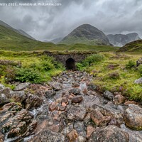 Buy canvas prints of The West Highland Way Glen Coe by Navin Mistry