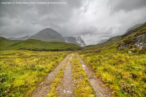 The West Highland Way, Glen Coe Scotland Picture Board by Navin Mistry