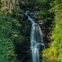 Buy canvas prints of The Upper Falls of Moness, Aberfeldy, Perthshire by Navin Mistry