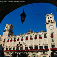 Buy canvas prints of Alicante Town Hall, Spain by Navin Mistry