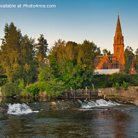 Buy canvas prints of The River Etrick at Blairgowrie by Navin Mistry