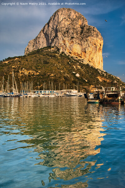 A view of the Peñón de Ifach, Calpe Costa Blanca Picture Board by Navin Mistry
