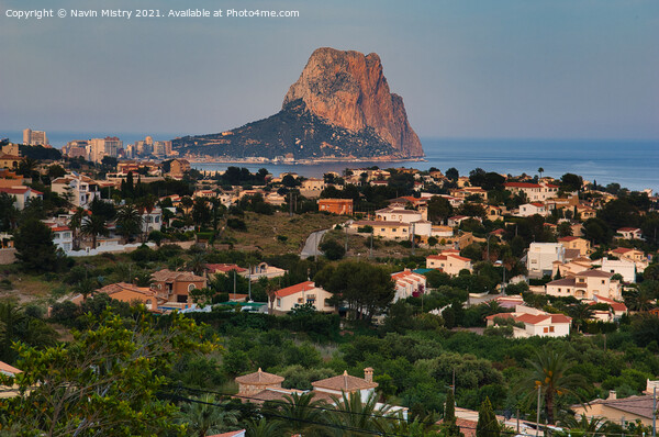 A view over Calpe, Costa Blanca, Spain  Picture Board by Navin Mistry