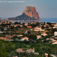 Buy canvas prints of A view over Calpe, Costa Blanca, Spain  by Navin Mistry