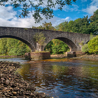 Buy canvas prints of Bridge across the River Tummel,  Kinloch Rannoch, Perthshire by Navin Mistry