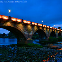 Buy canvas prints of Perth Bridge or Smeaton's Bridge at Night by Navin Mistry