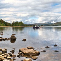 Buy canvas prints of The South Shore of Loch Rannoch, Perthshire Scotland by Navin Mistry